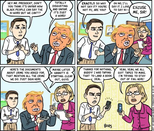 "Hey Mr. President. Don't you think it's unfair how black people can say the N-word but we can't?"