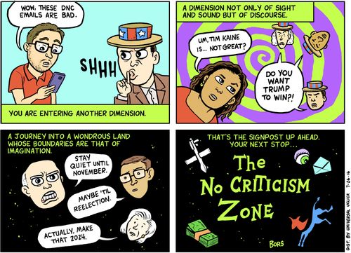 The no criticism zone
