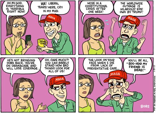 "Oh my God. Everything is terrible right now."