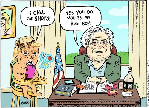 "I call the shots!" "Yes you do! You're my big boy!"