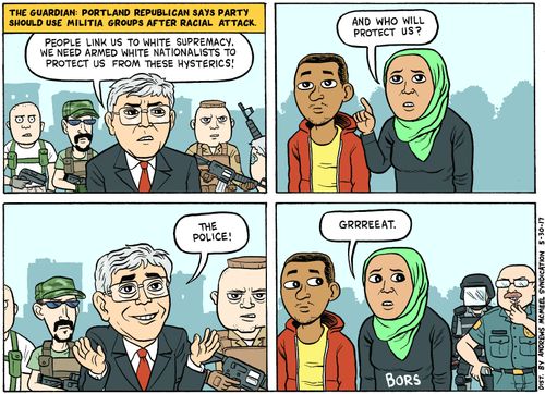 The Guardian: Portland Republican says party should use militia groups after racial attack