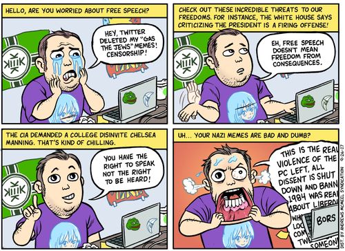 Hello, are you worried about free speech?