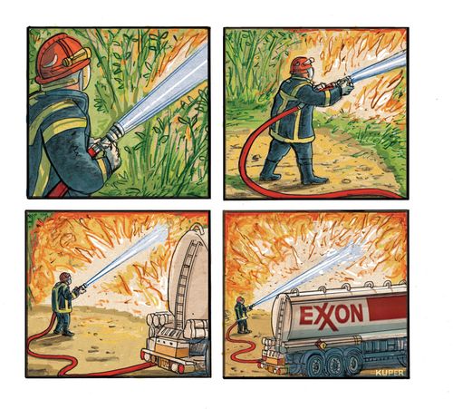 Gas on a Fire