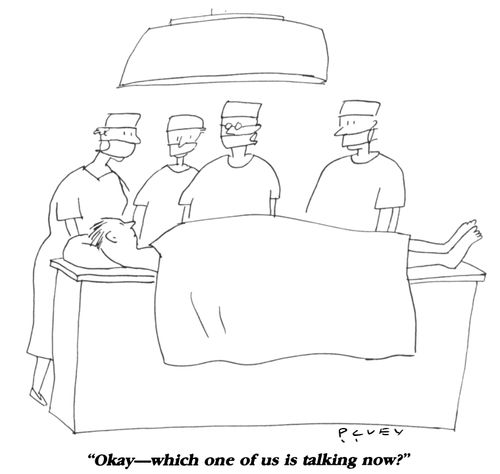 "Okay - which one of us is talking now?"