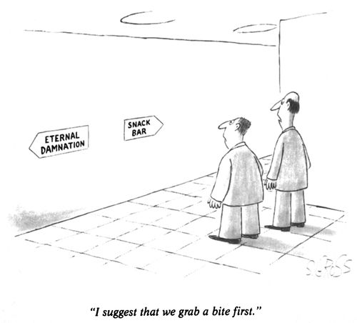 "I suggest that we grab a bite first."