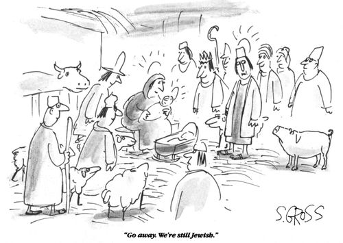 "Go away. We're still Jewish."