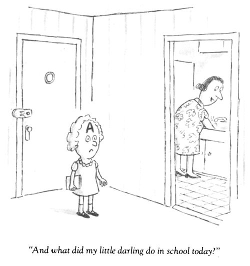 "And what did my little darling do in school today?"