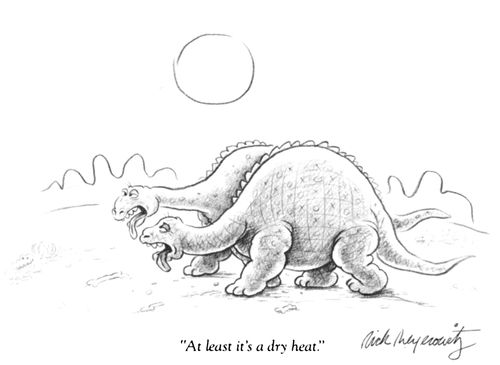 "At least it's a dry heat."