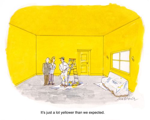 "It's just a lot yellower than we expected."