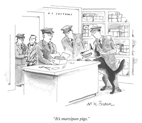 "It's marzipan pigs."