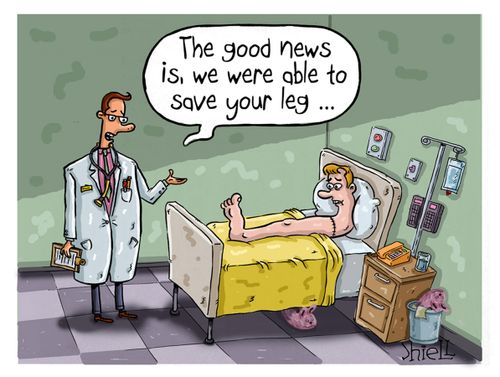 Good News, Bad News - Save the Leg.