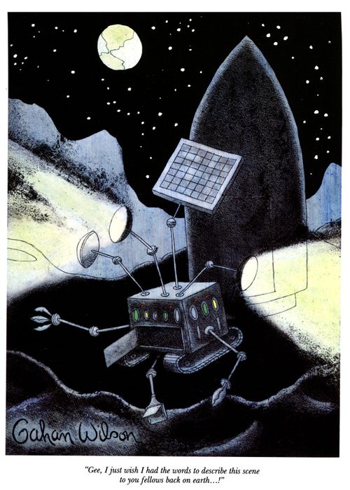 "Gee, I just wish I had the words to describe this scene to you fellows back on earth...!"
