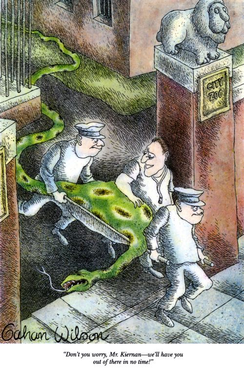"Don't you worry, Mr. Kiernan—we'll have you out of there in no time!"
