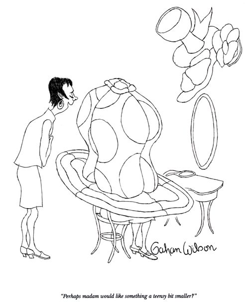 "Perhaps madam would like something a teensy bit smaller?"