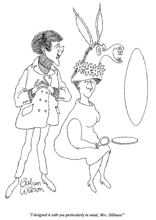 "I designed it with you particularly in mind, Mrs. Dillman!"
