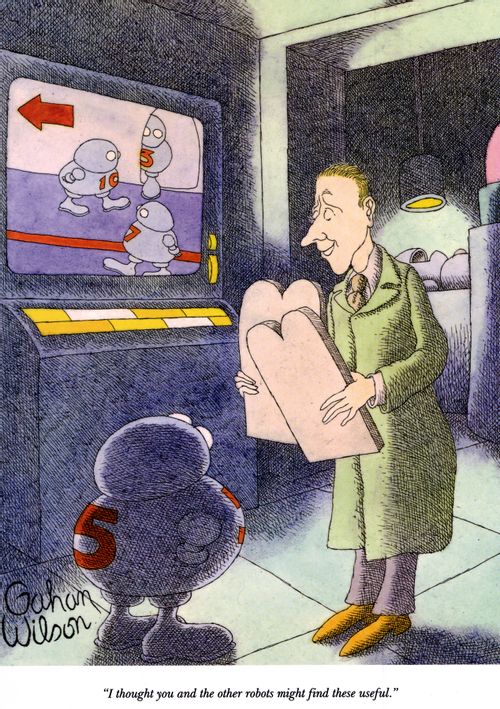 "I thought you and the other robots might find these useful."