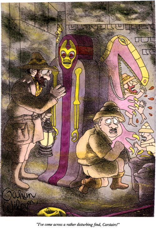 "I've come across a rather disturbing find, Carstairs!"