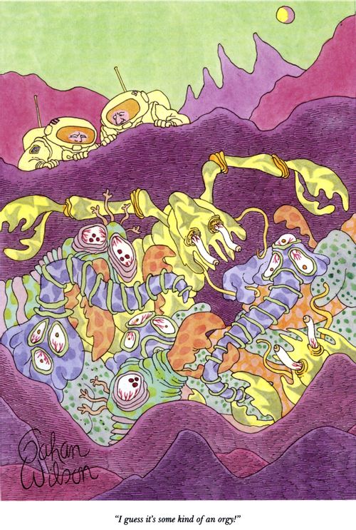 "I guess it's some kind of an orgy!"