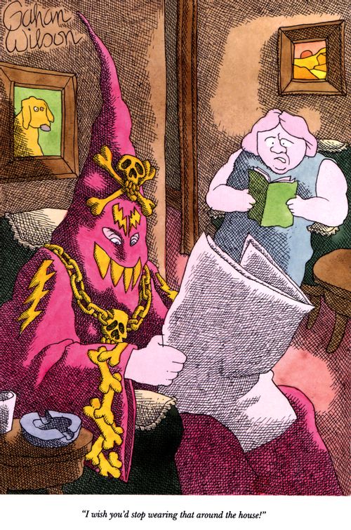 "I wish you'd stop wearing that around the house!"