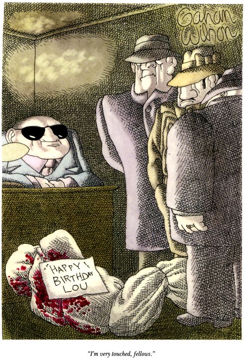 "I'm very touched, fellows."