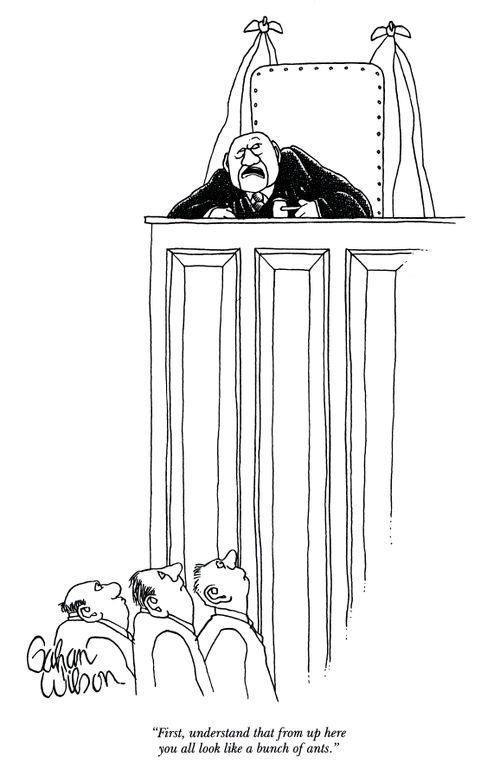 "First, understand that from up here you all look like a bunch of ants."