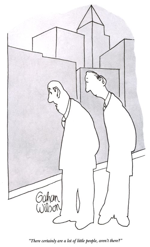 "There certainly are a lot of little people, aren't there?"