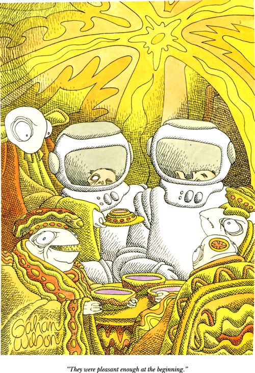 "They were pleasant enough at the beginning."