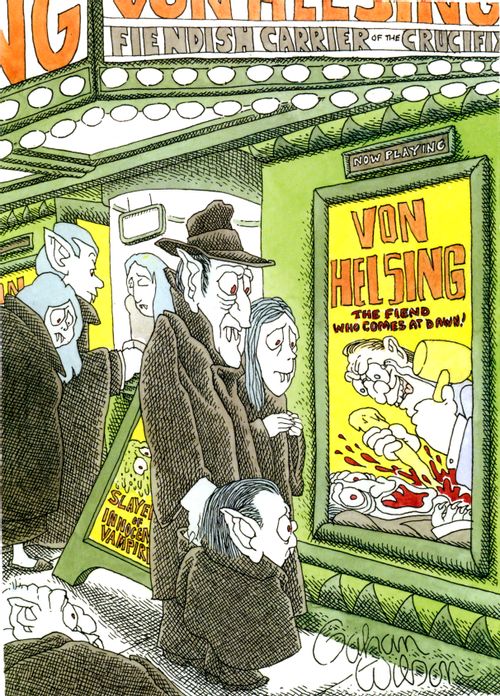 Vampires go to watch Von Helsing: The Fiend Who Comes at Dawn.