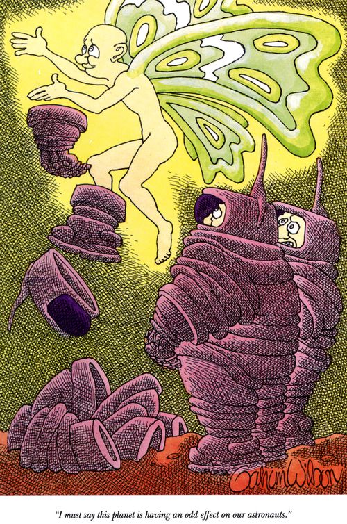 "I must say this planet is having an odd effect on our astronauts."