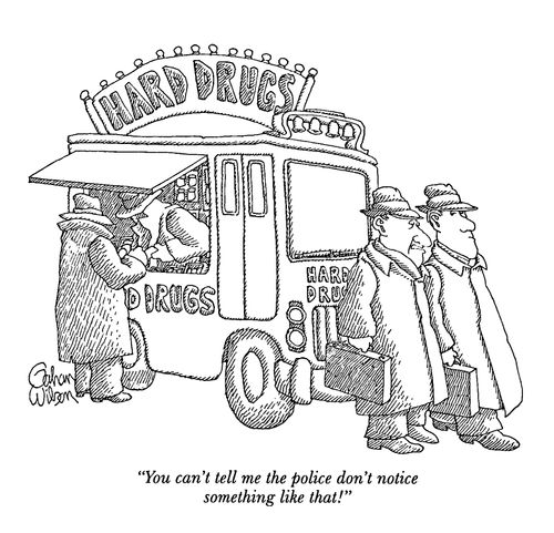 "You can't tell me the police don't notice something like that!"