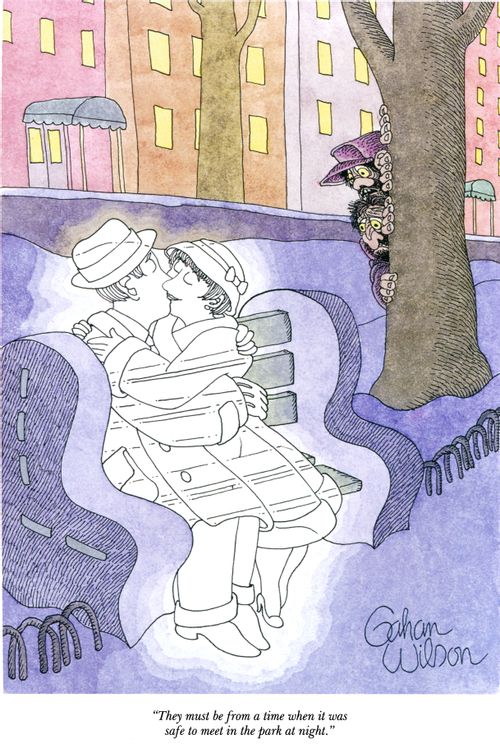 "They must be from a time when it was safe to meet in the park at night."