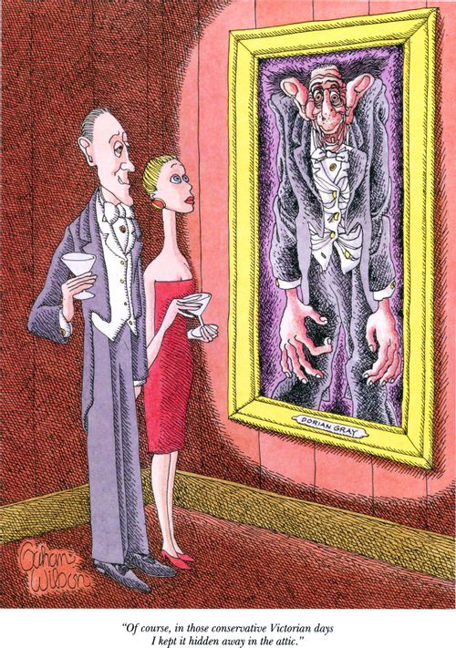 "Of course, in those conservative Victorian days I kept it hidden away in the attic."