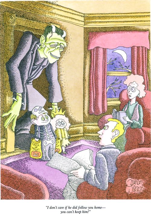 "I don't care if he did follow you home—you can't keep him!"