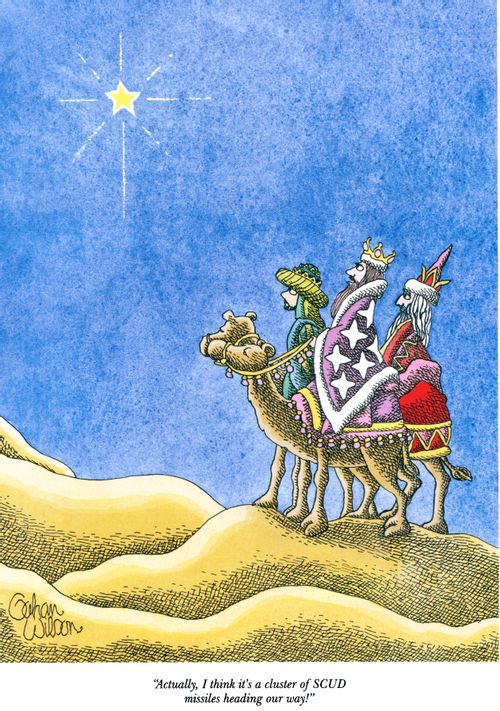 "Actually, I think it's a cluster of SCUD missiles heading our way!"