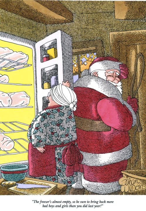 "The freezer's almost empty, so be sure to bring back more bad boys and girls than you did last year!"