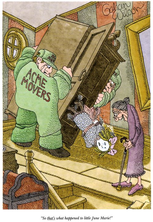 "So that's what happened to little June Marie!"