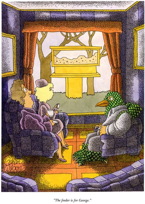 "The feeder is for George."
