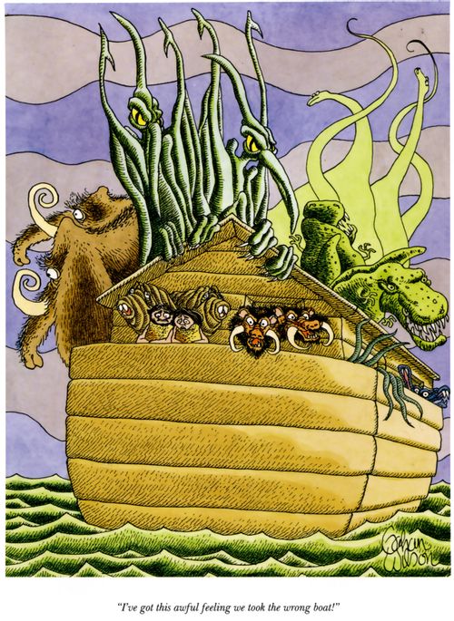 "I've got this awful feeling we took the wrong boat!"