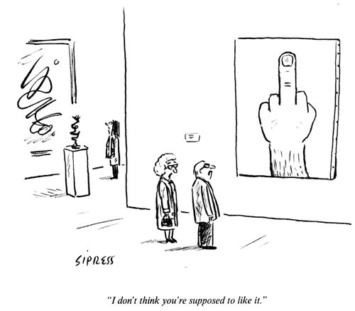 "I don't think you're supposed to like it."