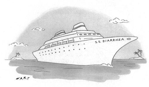 Cruise ship called "S.S. Diarrhea"
