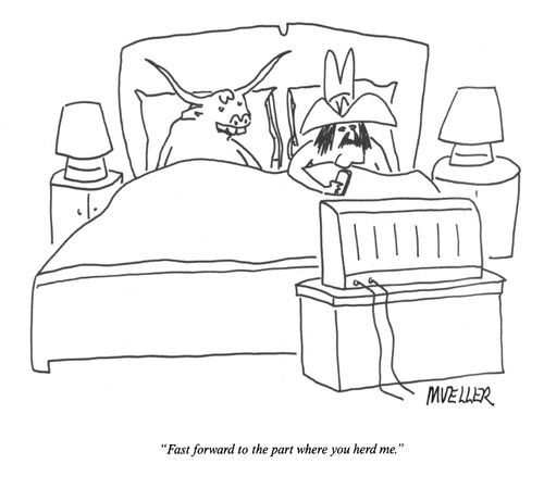 "Fast forward to the part where you herd me."