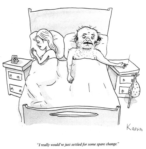 "I really would've just settled for some spare change."