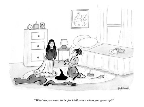 "What do you want to be for Halloween when you grow up?"