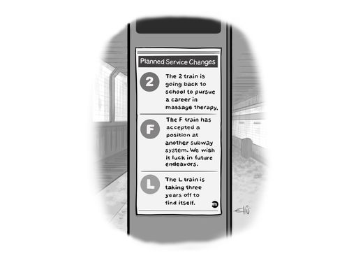 Planned service changes