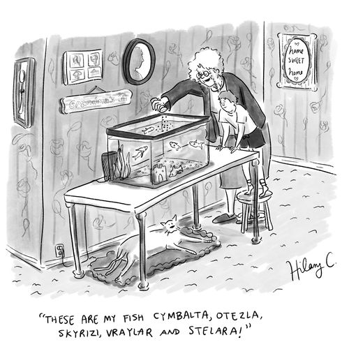 "These are my fish cymbalta, otezla, skyrizi, vraylar and stelara!"