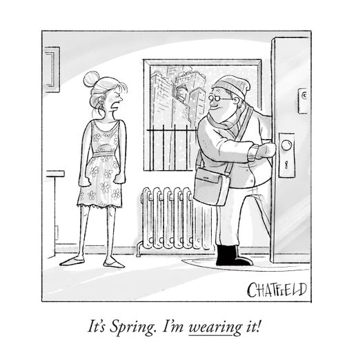"It's Spring. I'm wearing it."