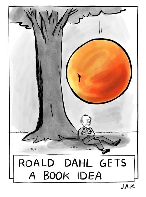 Roald Dahl gets a book idea