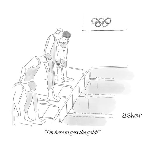 "I'm here to gets the gold"