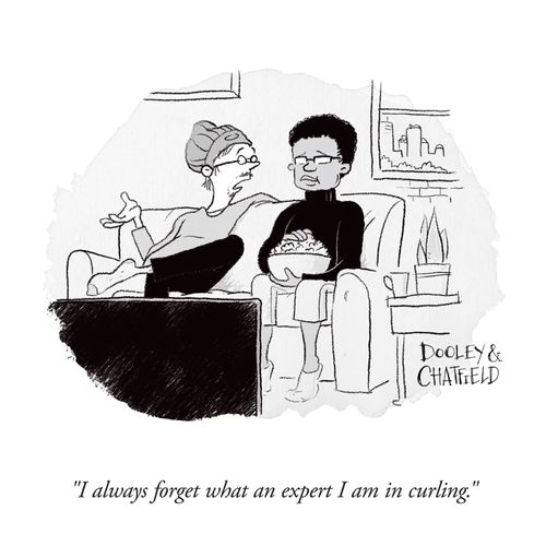 "I always forget what an expert I am in curling."