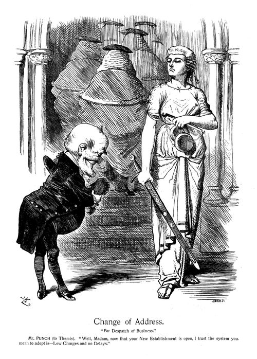 Opening of the Royal Courts of Justice
